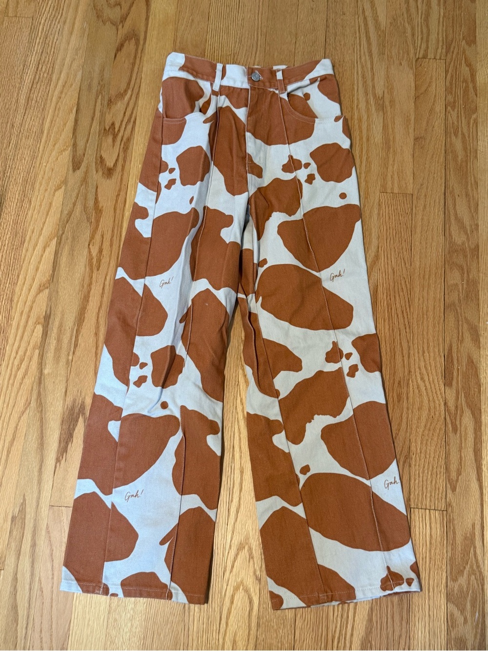 Lisa Says Gah Robyn Cow Print Jeans